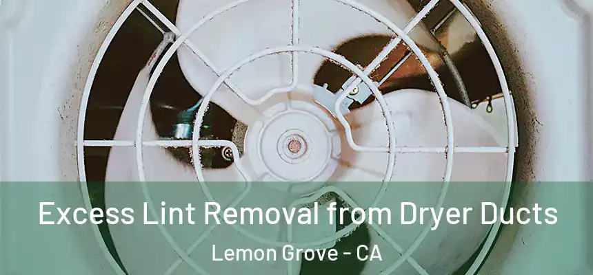 Excess Lint Removal from Dryer Ducts Lemon Grove - CA