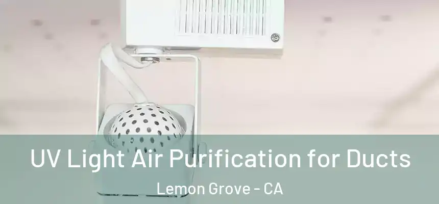 UV Light Air Purification for Ducts Lemon Grove - CA